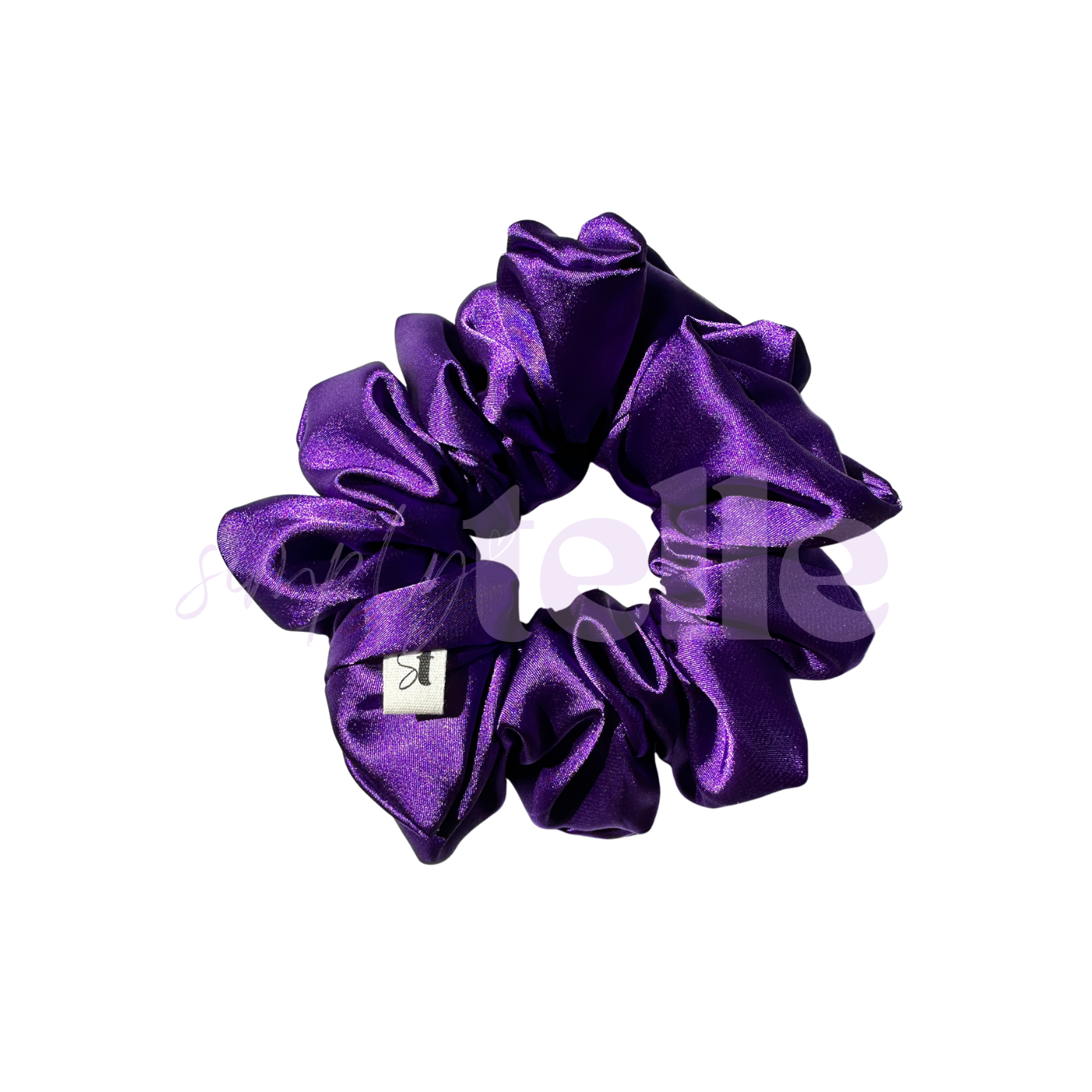 Purple Deluxe Satin - Scrunchie