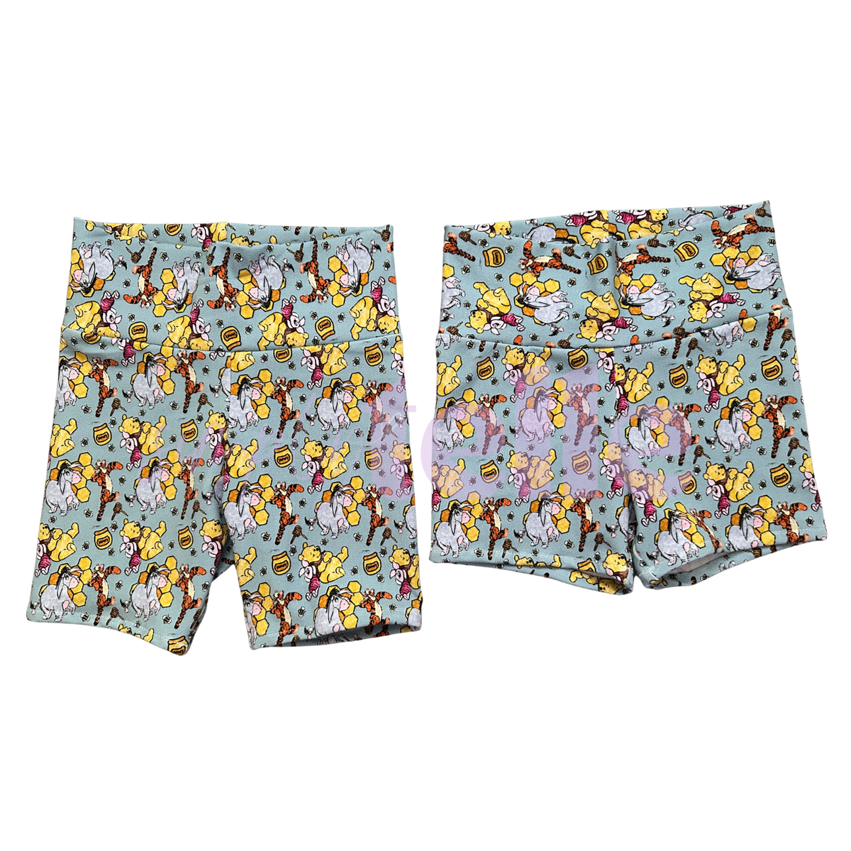 Bear Friends Blue - Kids Bike Shorts