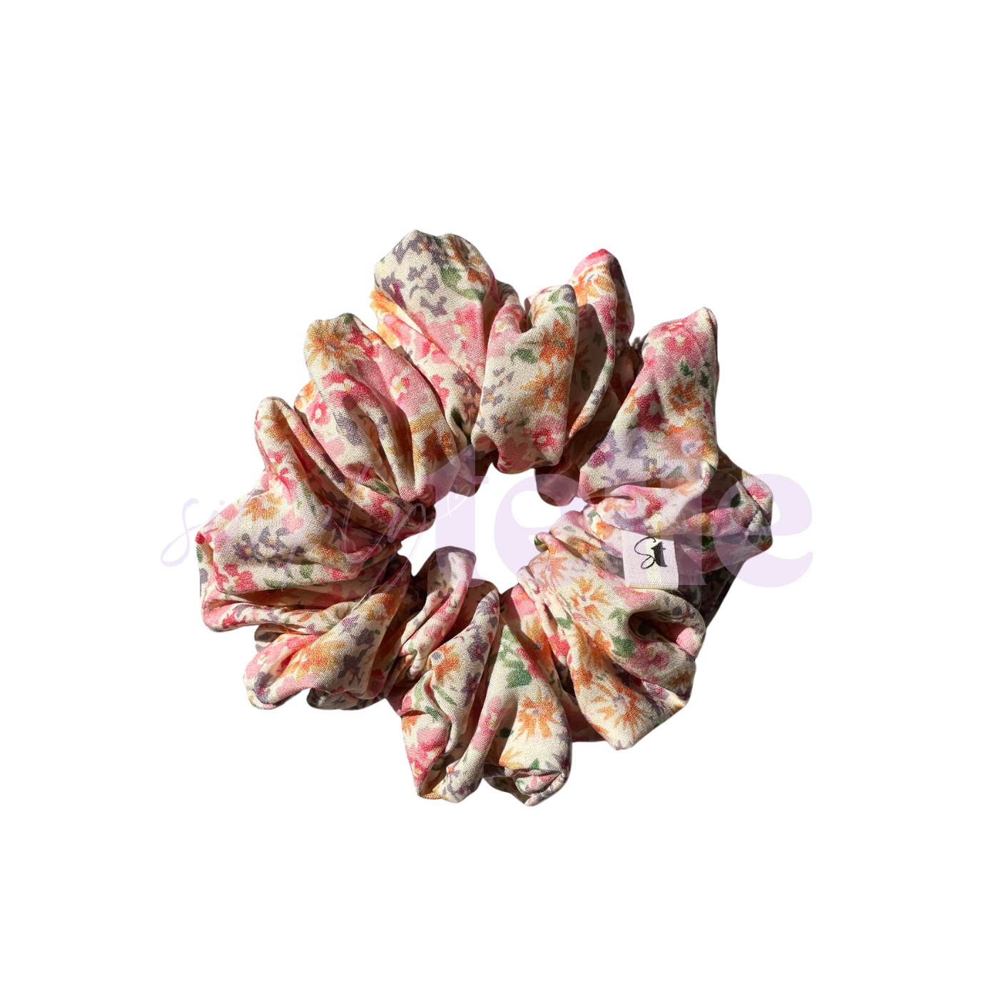 Watercolour Floral - Regular Scrunchie