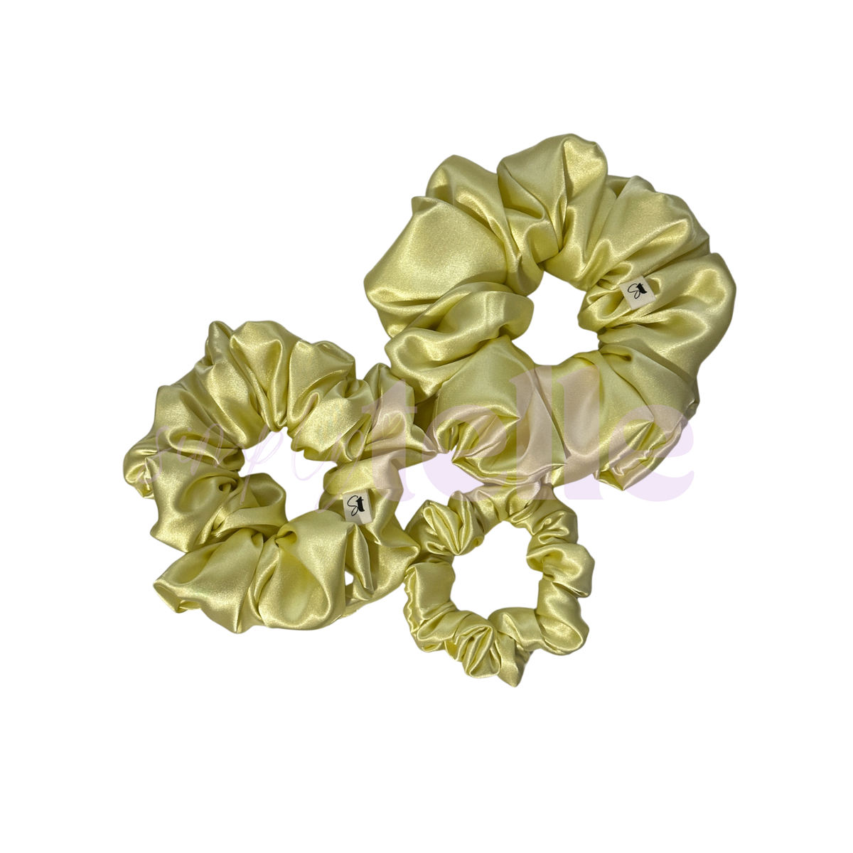Lemon Deluxe Satin - Scrunchie
