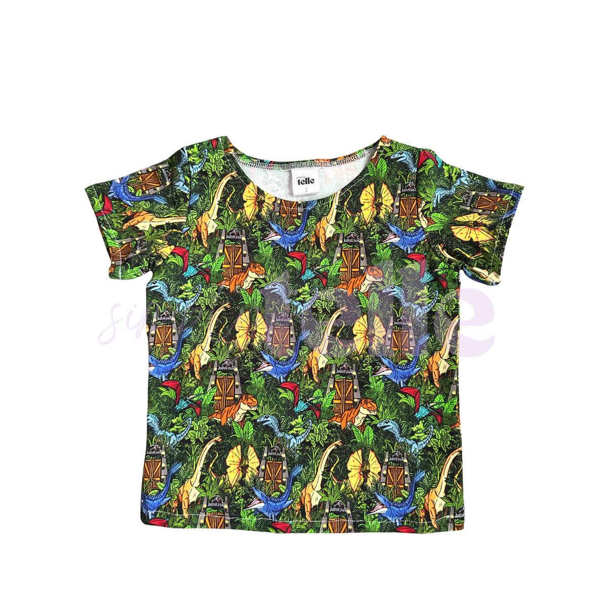 Dino Land - Kids Short Sleeve Top - Size 2 (12-18m)