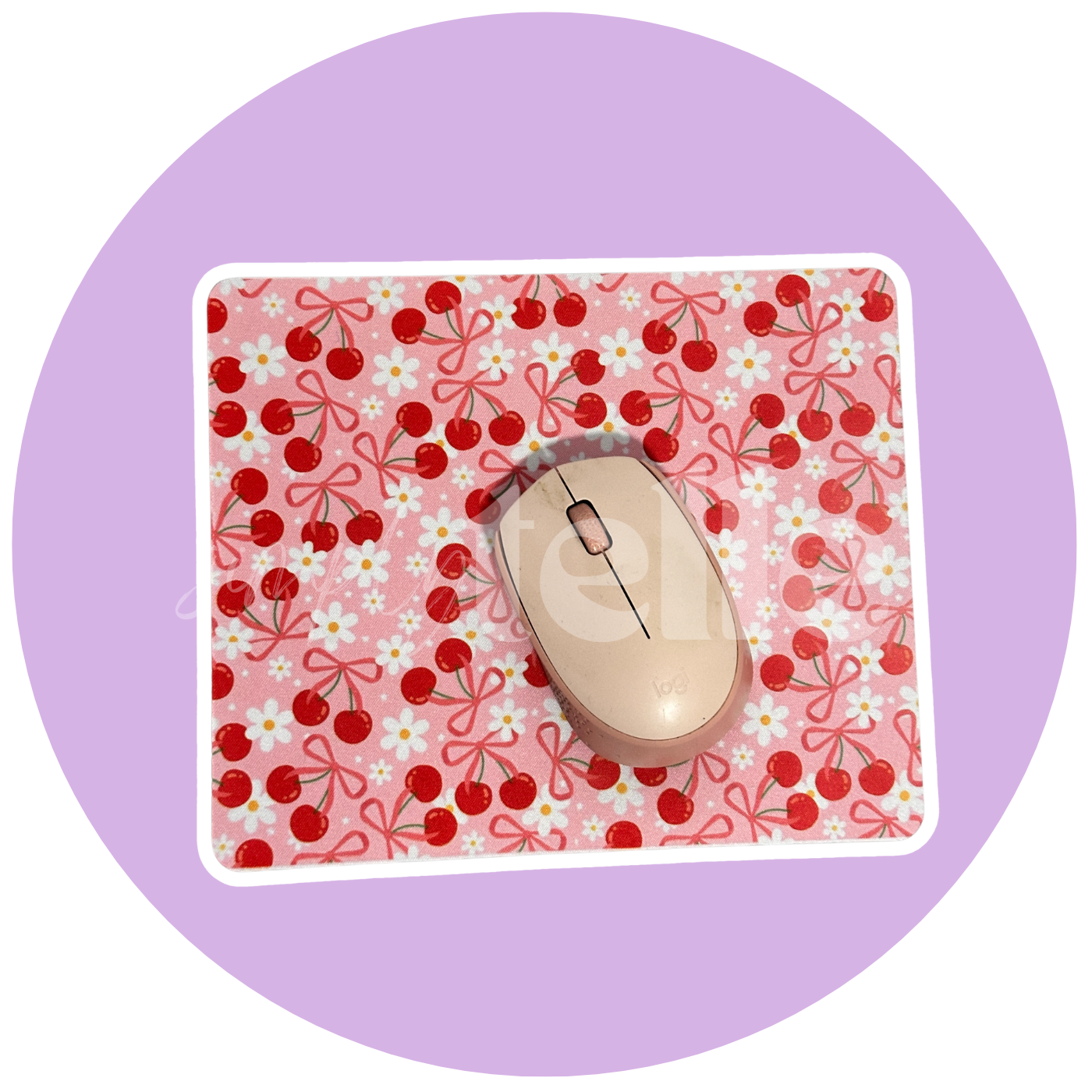 Pink Cherries - Mousepad