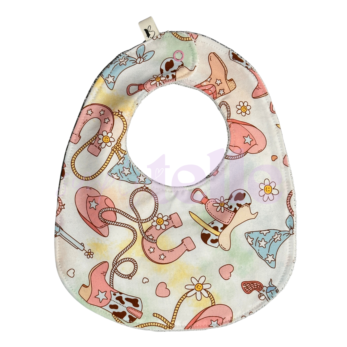 Pastel Country Boots - Bib