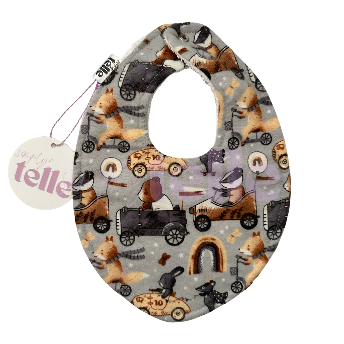 Fox Go Karts - Newborn Bib