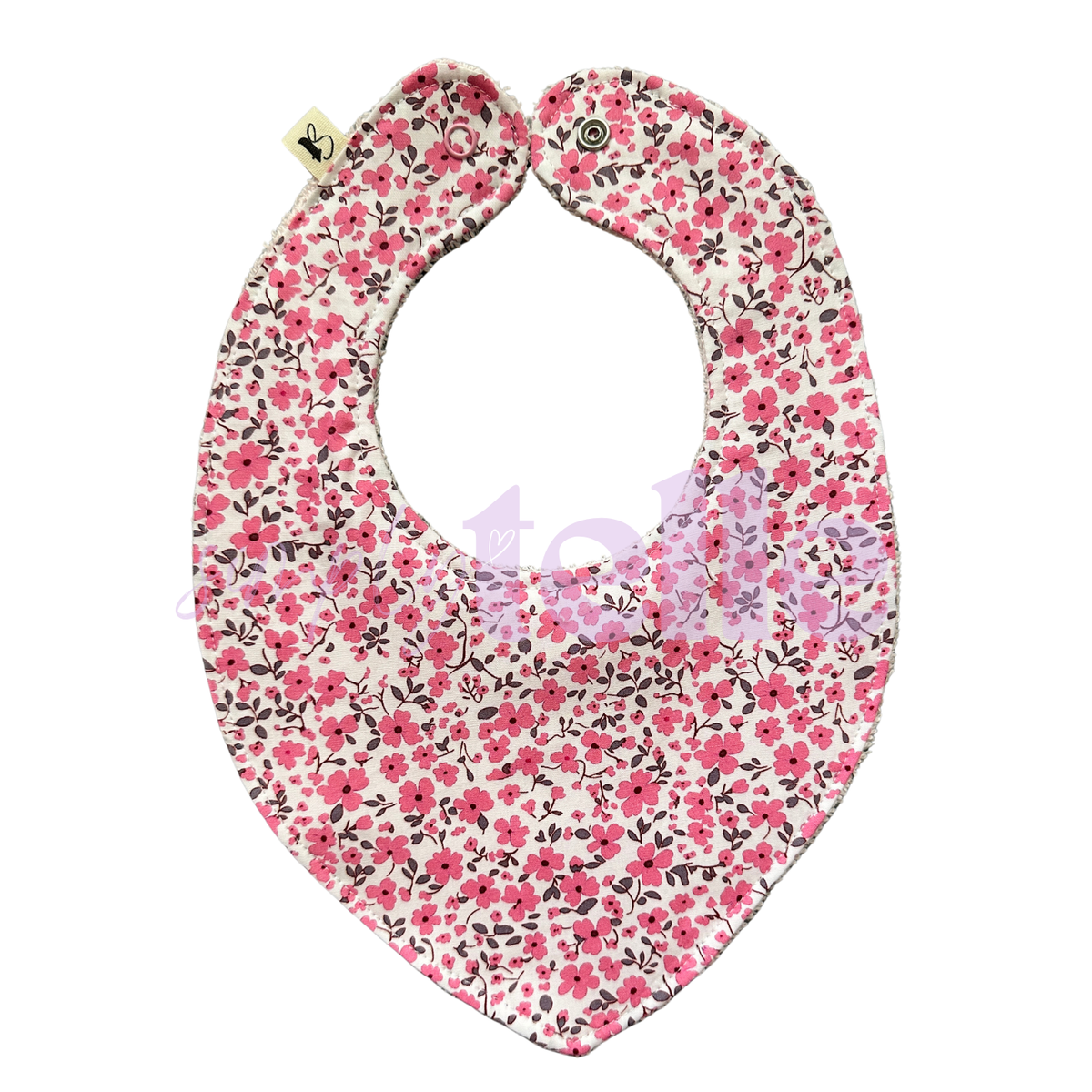Pink Floral - Bib