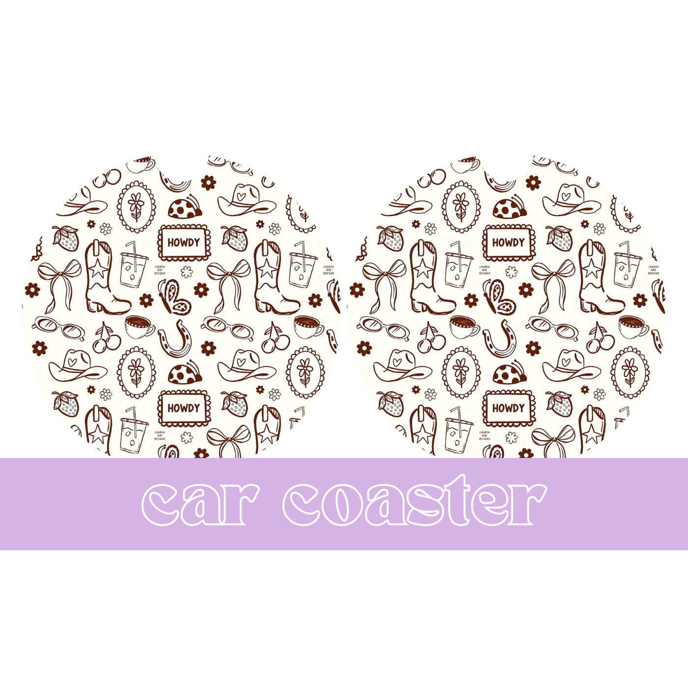 Howdy - Car Coaster