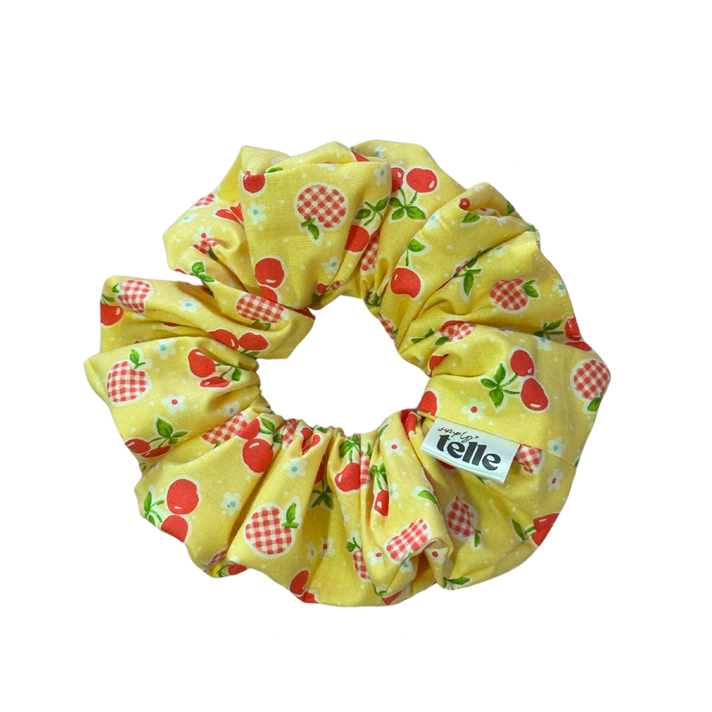Yellow Cherry Bomb - Regular Scrunchie