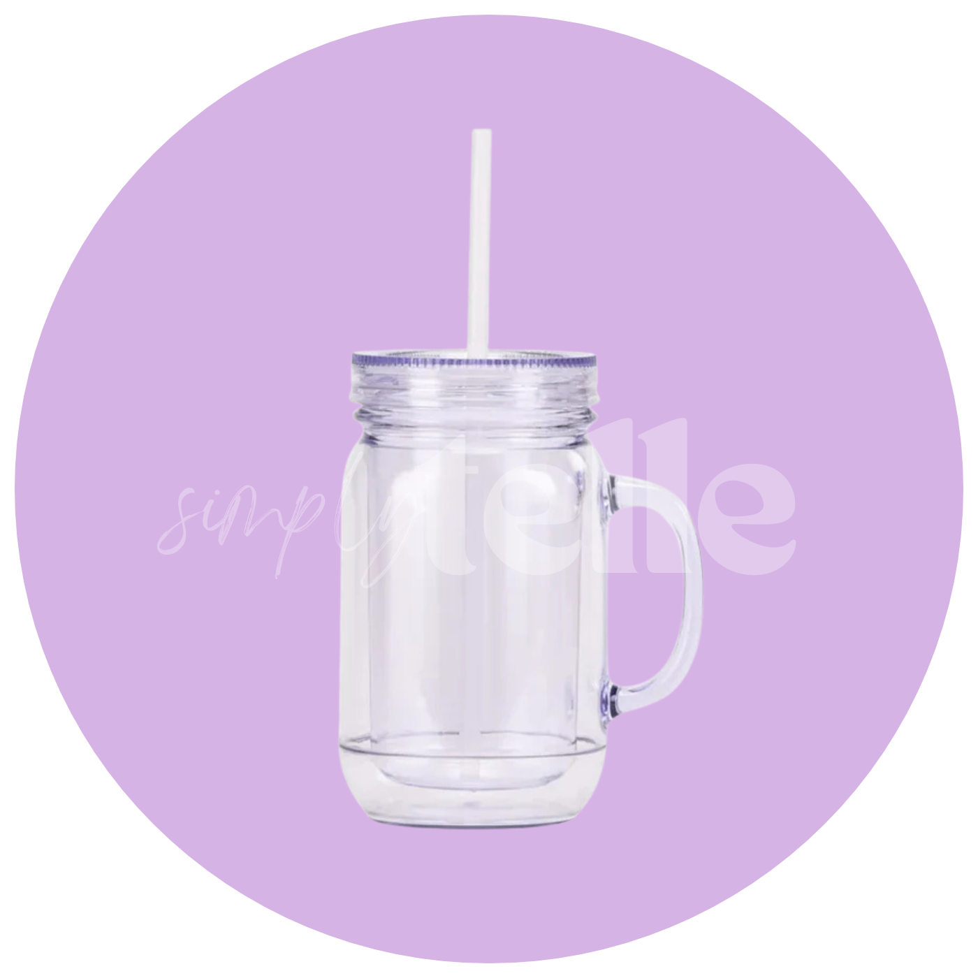 Mason Jar Acrylic Snow Globe Blank