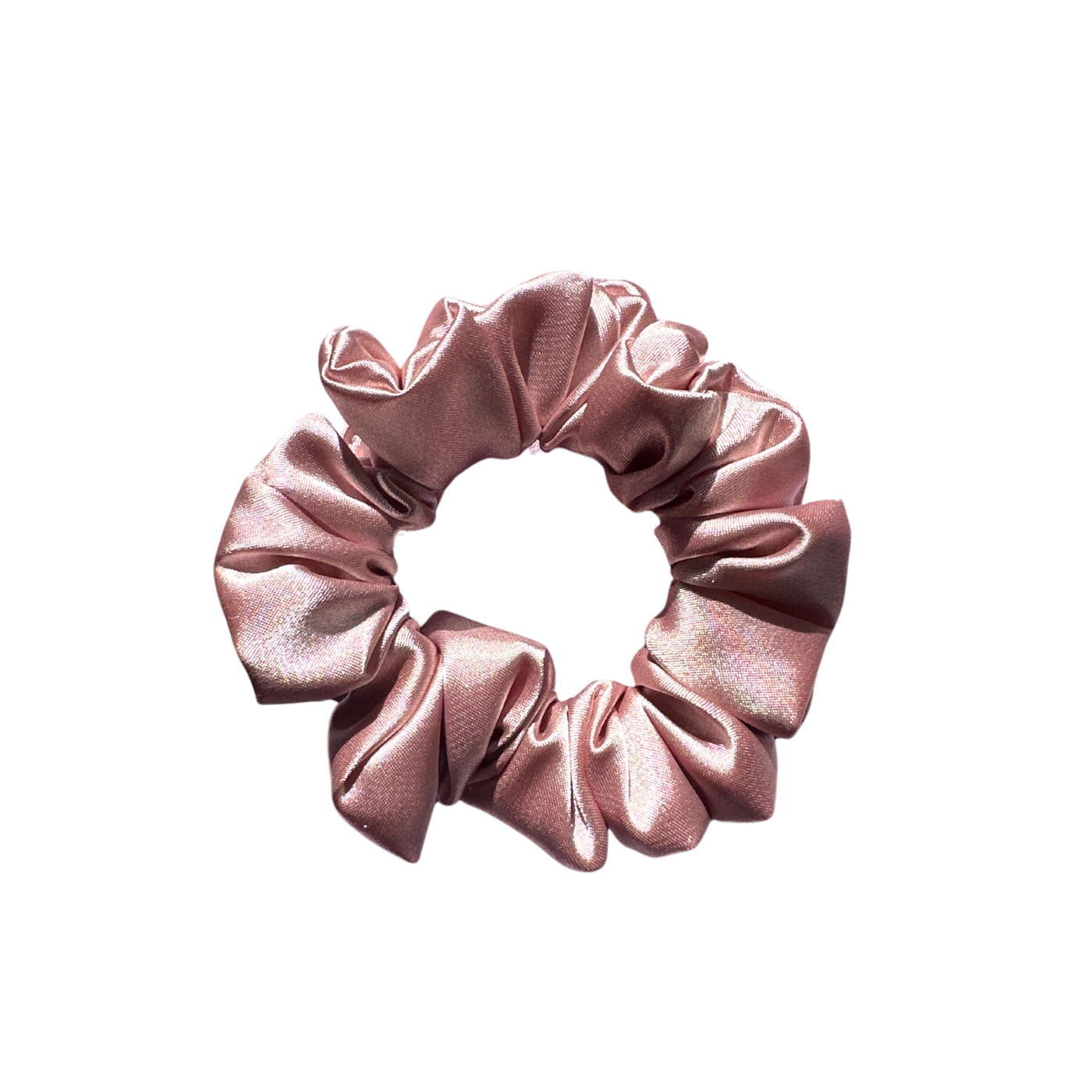 Dusty Pink Deluxe Satin - Mini Scrunchie