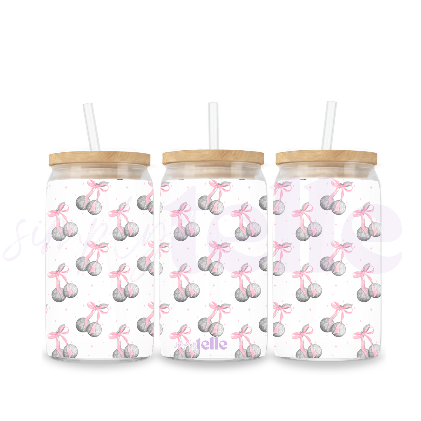Disco Cherry | 16oz Stainless Steel Tumbler Sublimated