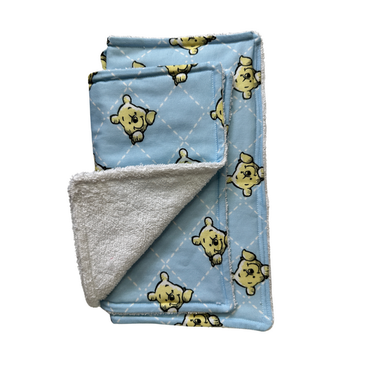 Yellow Bear | Set of 2 Washers & Burp Cloth