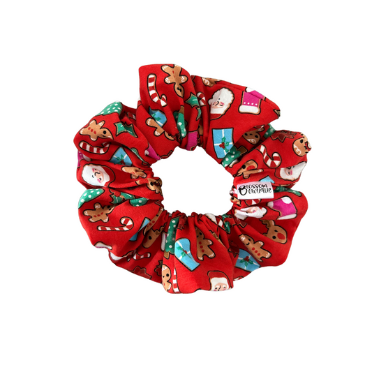 Cutesy Xmas Red - Regular Scrunchie