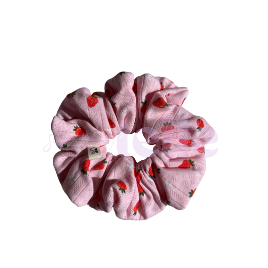 Pink Strawberry - Regular Scrunchie