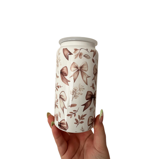 Neutral Bow - 16oz Stainless Steel Tumbler Sublimated