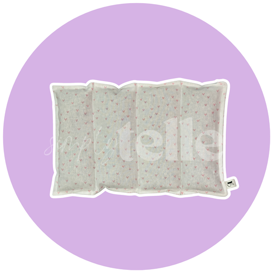 White with Pink Hearts - Heatpack