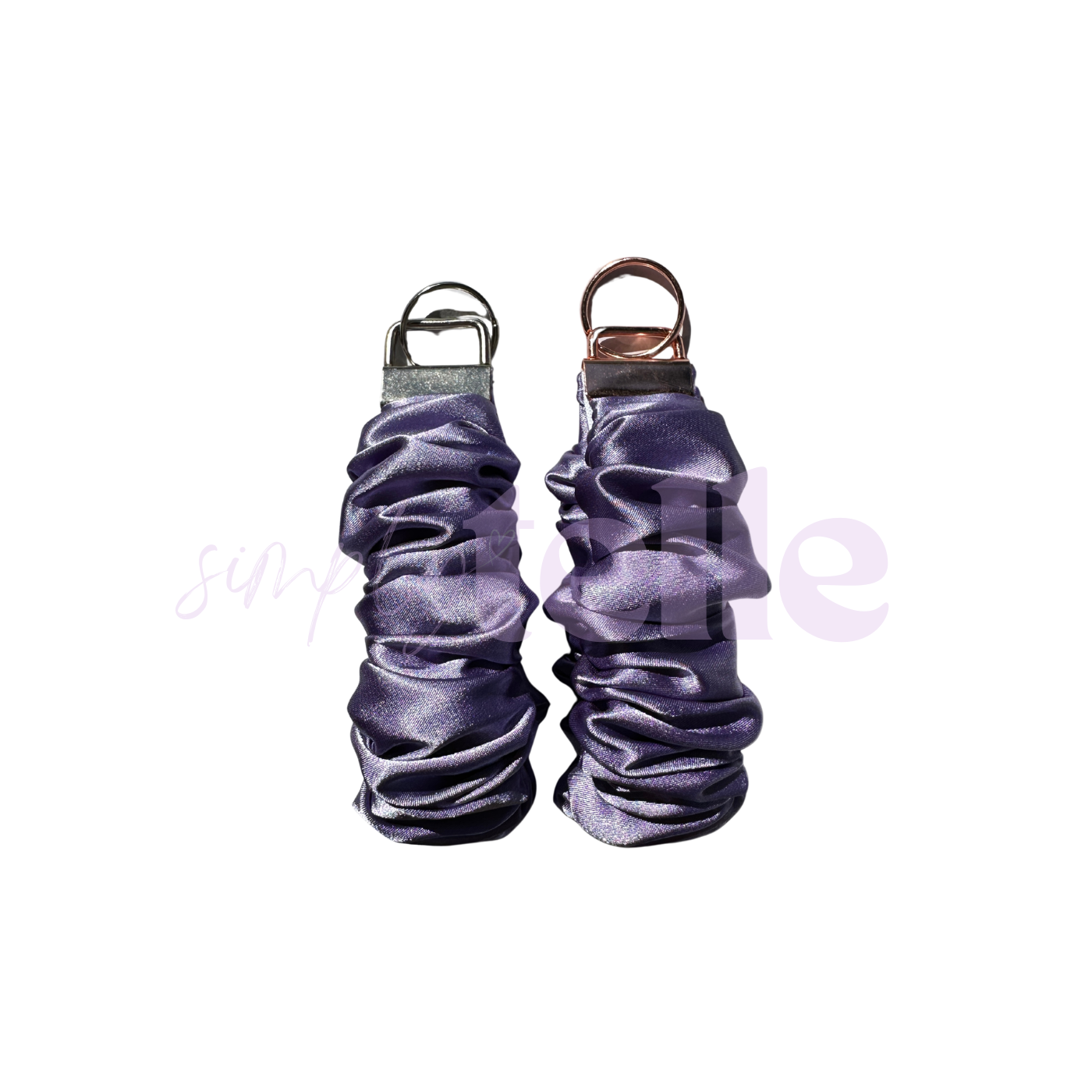 Lilac Satin - Scrunch Wristlet