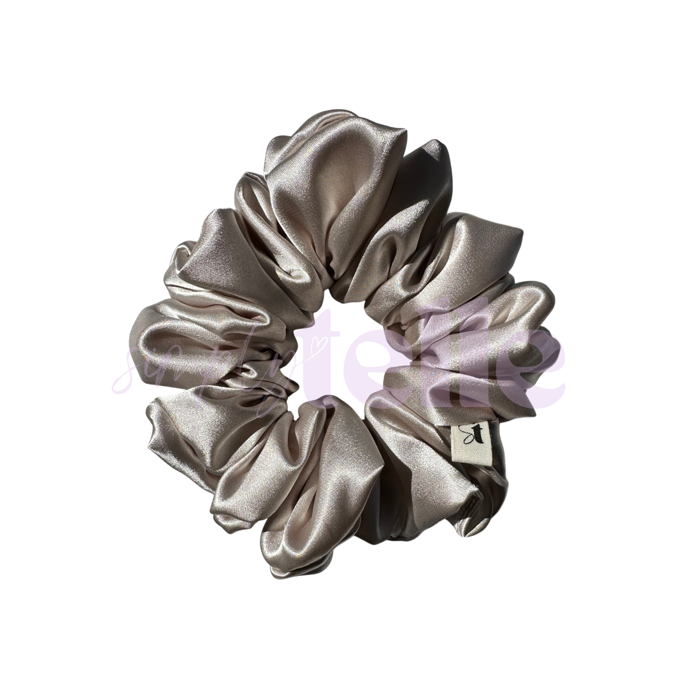Champagne Deluxe Satin - Scrunchie