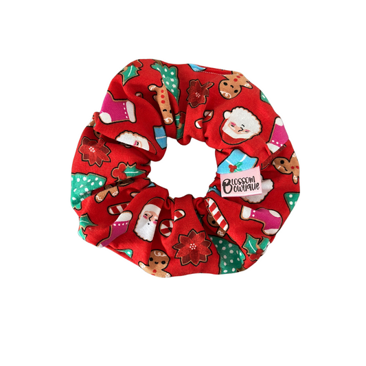Cutesy Xmas Red - Mini Scrunchie
