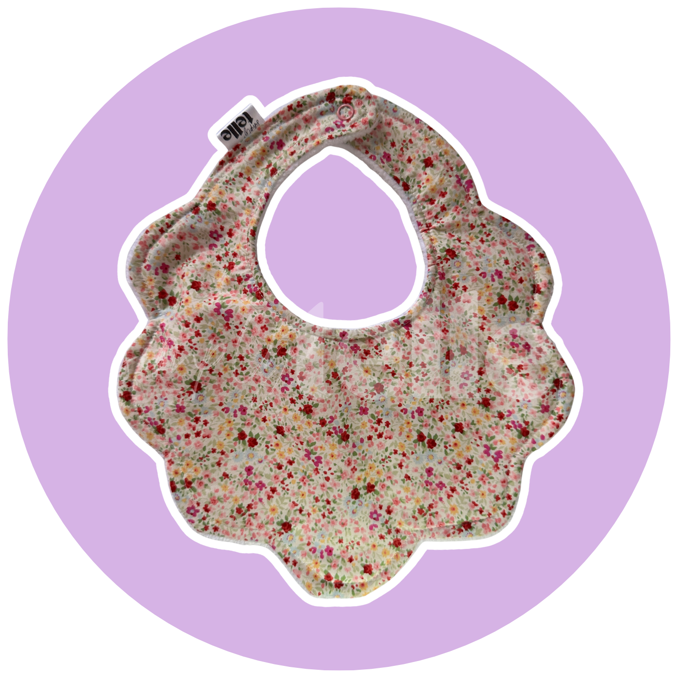 Summer Floral - Bib Scallop