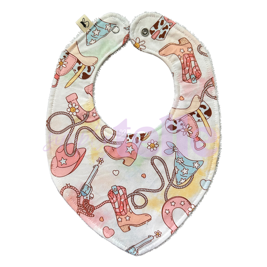 Pastel Country Boots - Bib