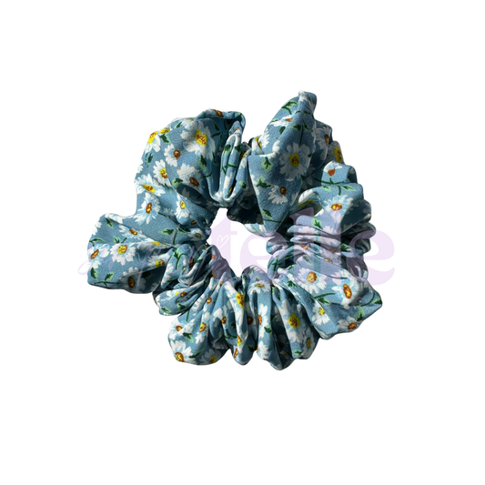 Daisy Blue - Regular Scrunchie
