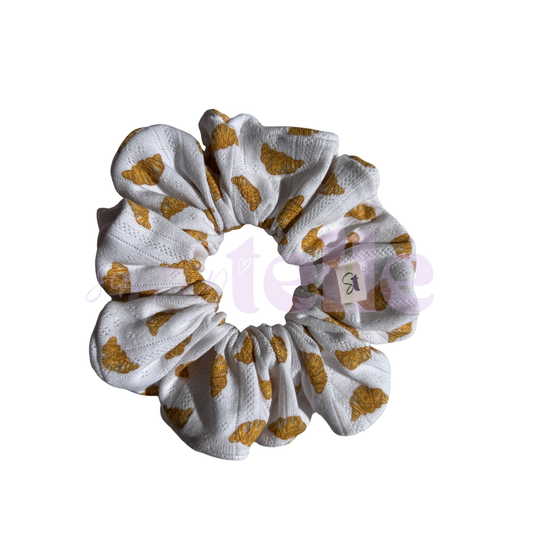 White Croissants - Regular Scrunchie