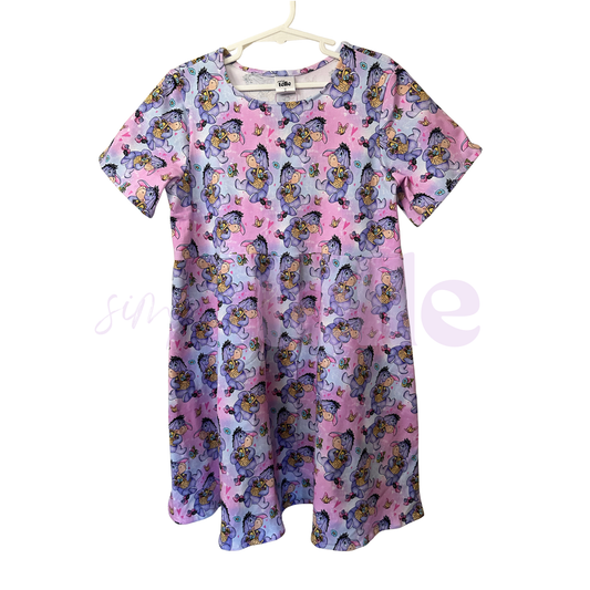 Blue Donkey Spring Dress - Kids