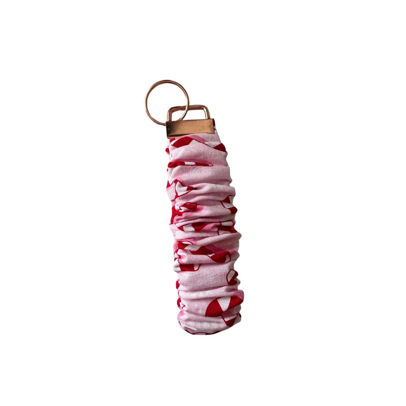 Pink Candy Cane Xmas - Scrunch Wristlet