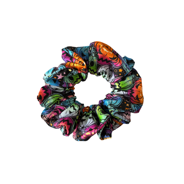 Rainbow Pumpkins - Halloween - Regular Scrunchie