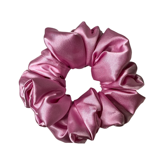 Baby Pink Satin - Regular Scrunchie