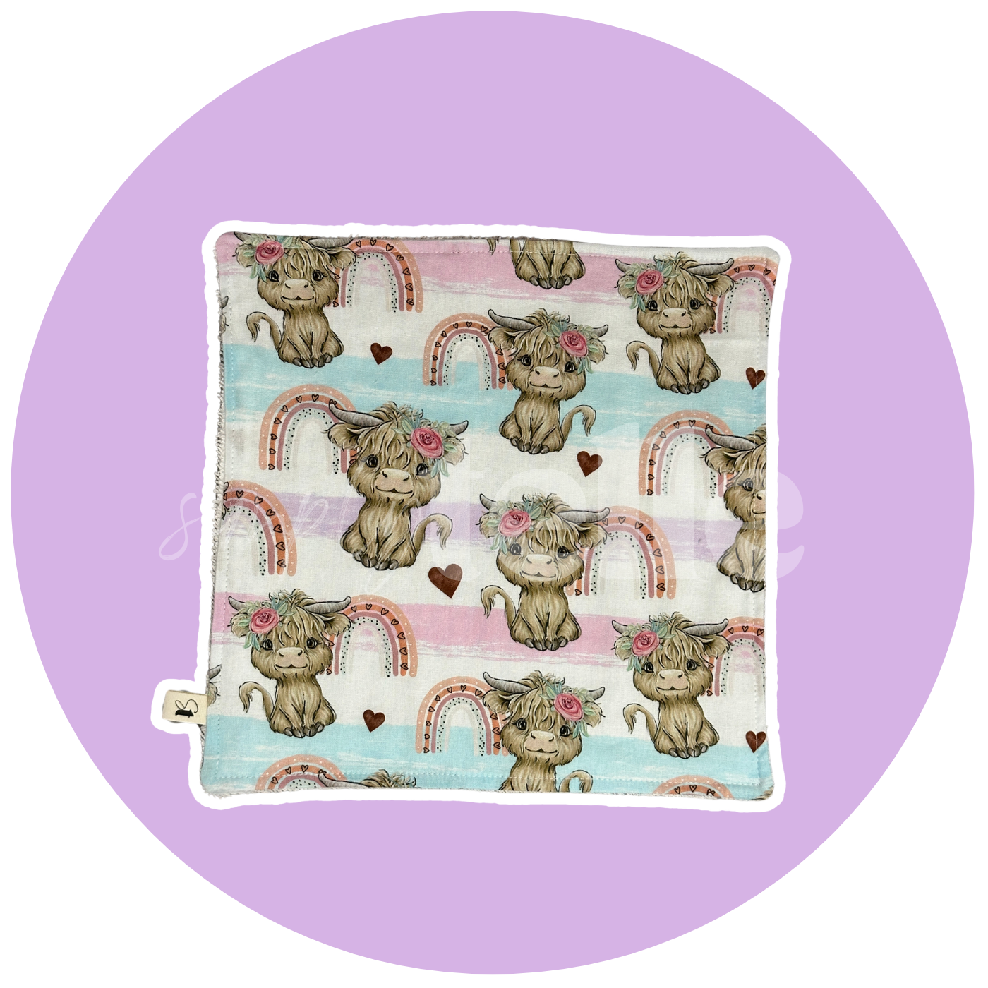 Pastel Highland Cow - Single Washer