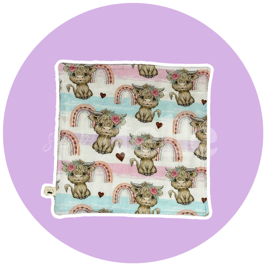 Pastel Highland Cow - Single Washer
