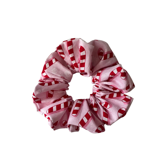 Pink Candy Cane - Regular Scrunchie