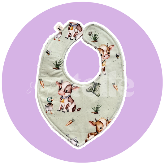 Sage Cows - Bib