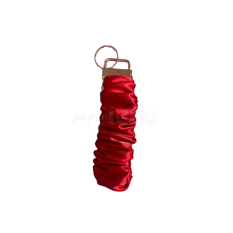 Red Satin - Scrunch Wristlet