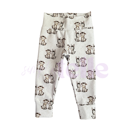 White Donkey and Cow - Leggings