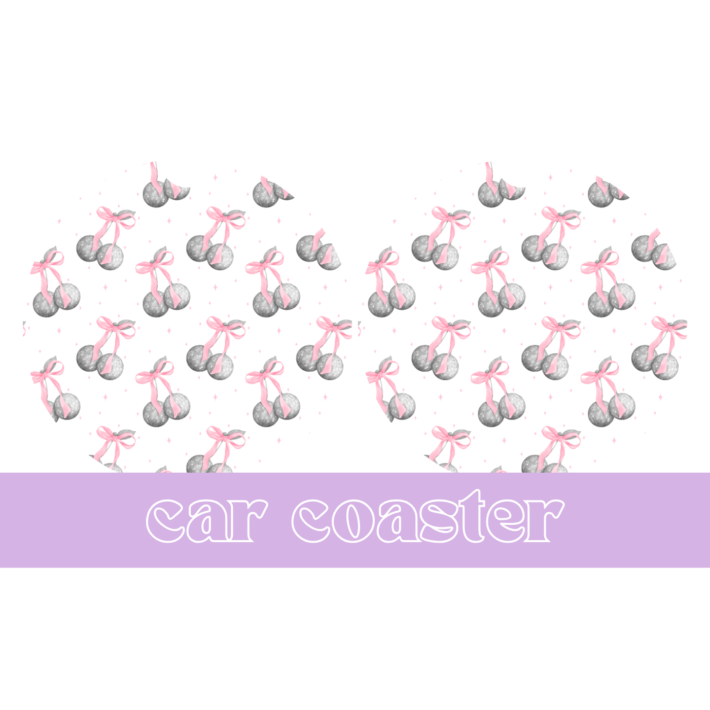 Disco Bows - Car Coaster