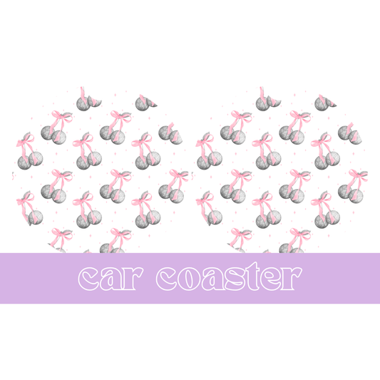 Disco Bows - Car Coaster