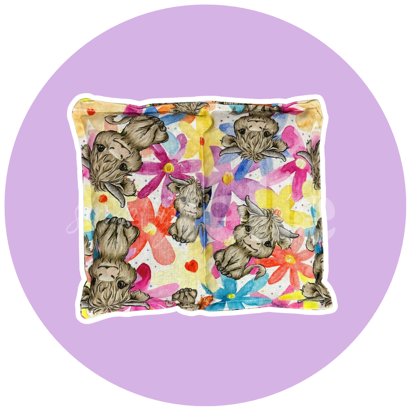 Highland Cow Bright - Heatpack - Small 2 Pocket