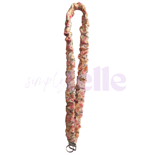 Watercolour Floral - Scrunch Lanyard