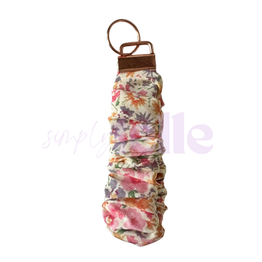 Watercolour Floral - Scrunch Wristlet