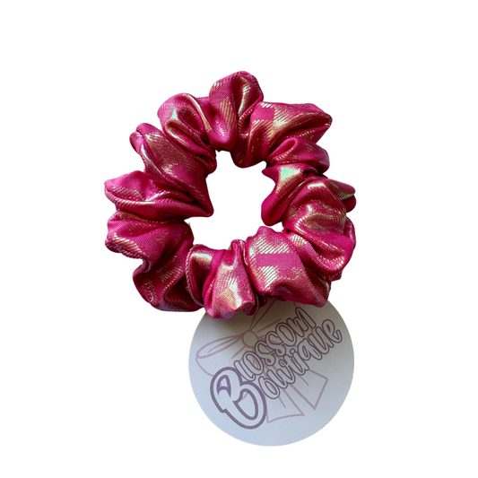 Pink Shiny Disco - Mini Scrunchie