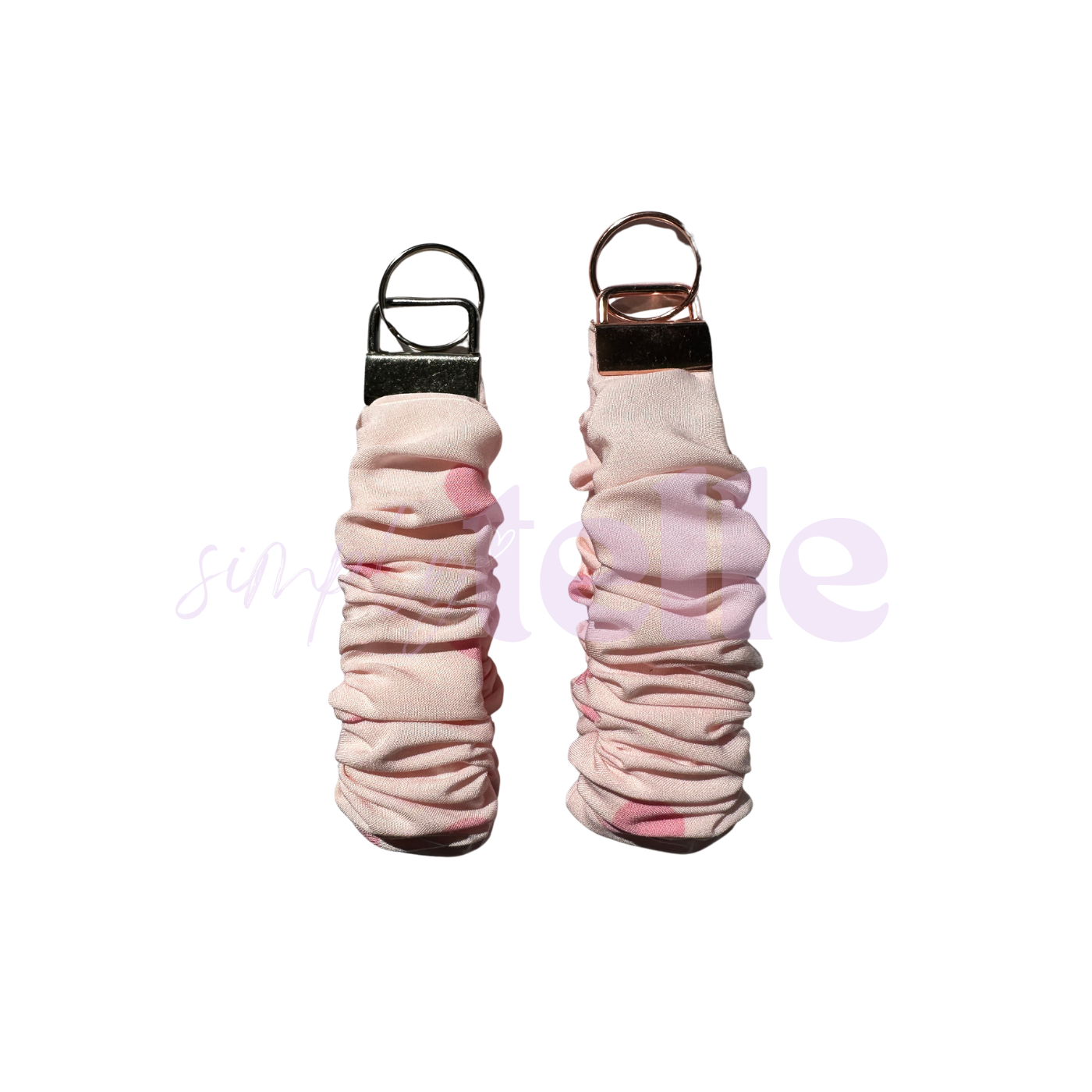 Pink Dottie - Scrunch Wristlet