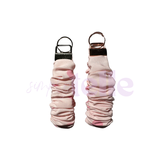 Pink Dottie - Scrunch Wristlet
