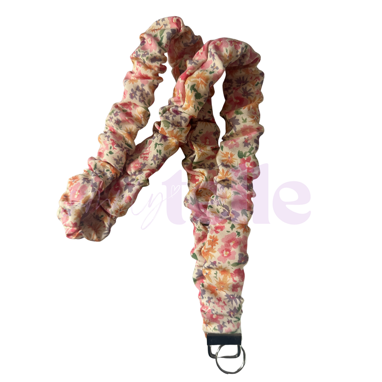 Watercolour Floral - Scrunch Lanyard