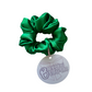 Emerald Green Deluxe Satin - Mini Scrunchie