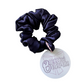 Navy Deluxe Satin - Mini Scrunchie