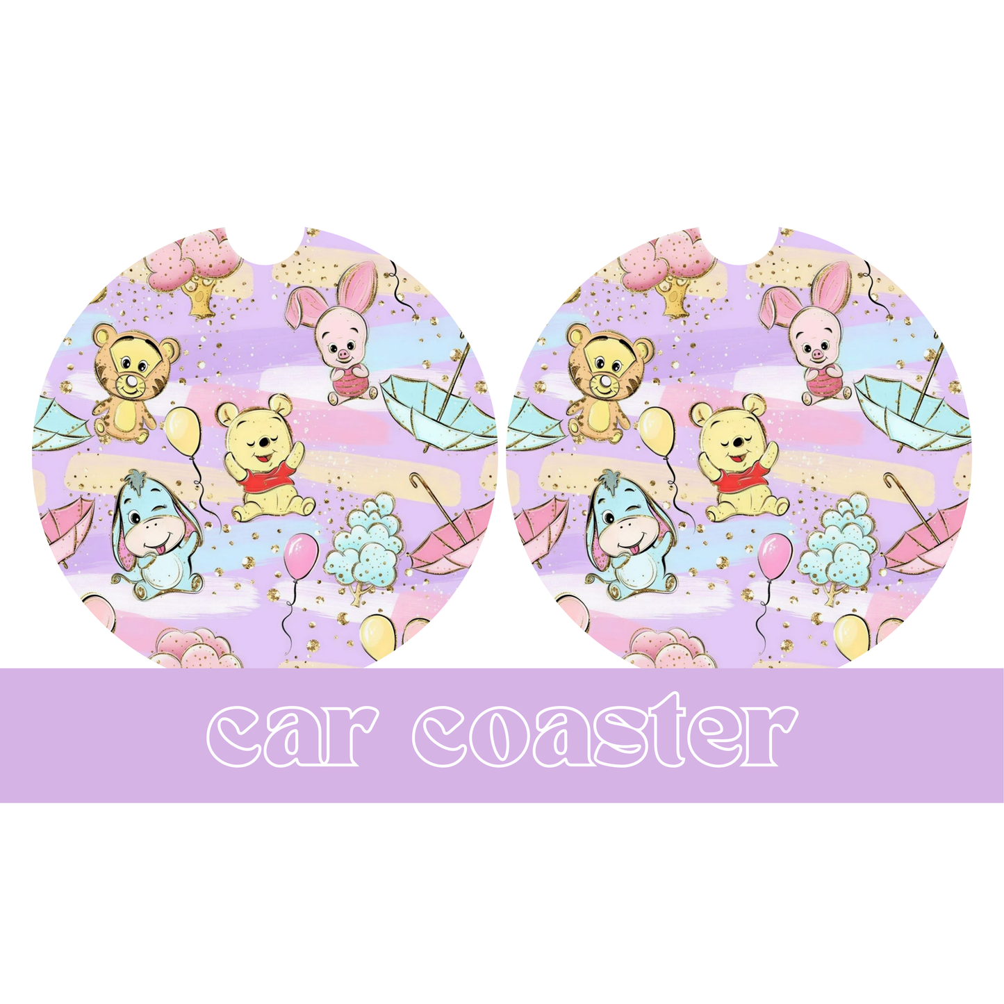 Baby Bear Friends - Car Coaster