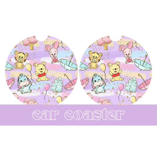 Baby Bear Friends - Car Coaster
