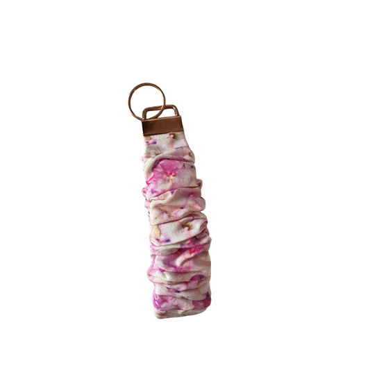 Scrunch Wristlet - Pink Floral